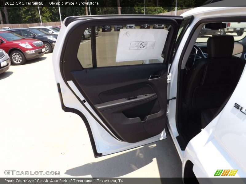 Olympic White / Brownstone 2012 GMC Terrain SLT