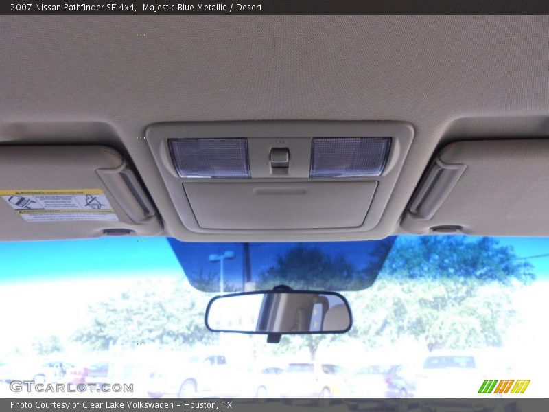 Majestic Blue Metallic / Desert 2007 Nissan Pathfinder SE 4x4