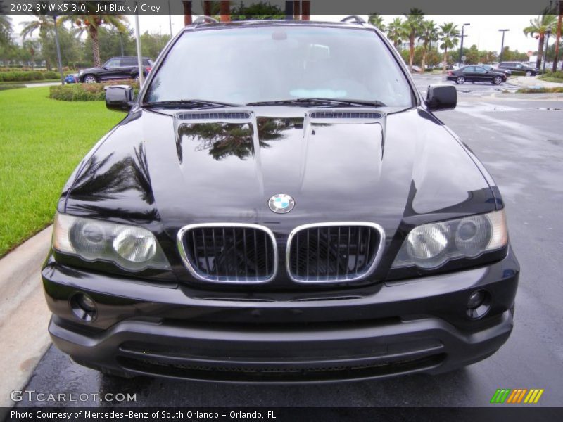 Jet Black / Grey 2002 BMW X5 3.0i