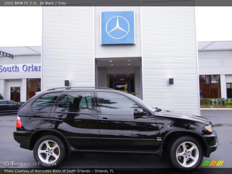 Jet Black / Grey 2002 BMW X5 3.0i