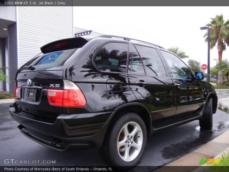 Jet Black / Grey 2002 BMW X5 3.0i