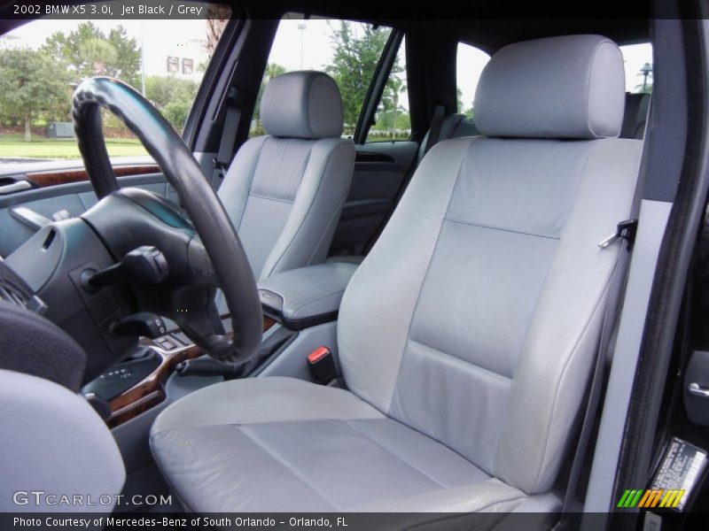 Jet Black / Grey 2002 BMW X5 3.0i
