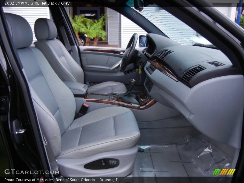 Jet Black / Grey 2002 BMW X5 3.0i