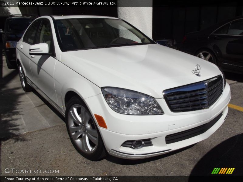 Arctic White / Grey/Black 2011 Mercedes-Benz C 300 Luxury