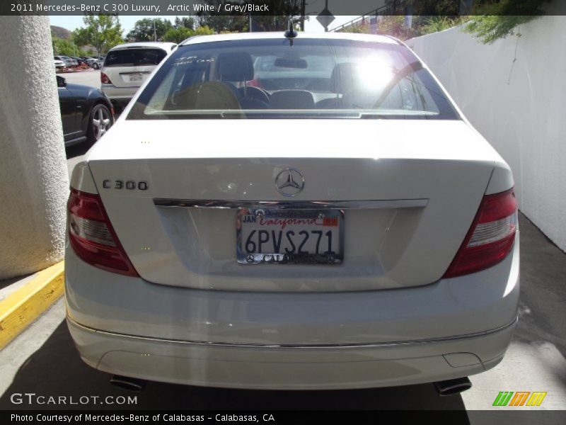 Arctic White / Grey/Black 2011 Mercedes-Benz C 300 Luxury