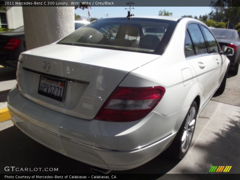 Arctic White / Grey/Black 2011 Mercedes-Benz C 300 Luxury