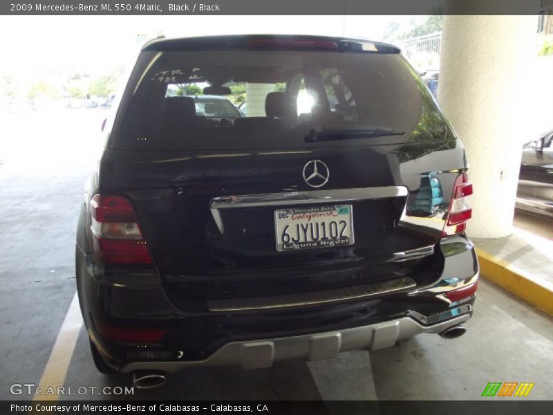 Black / Black 2009 Mercedes-Benz ML 550 4Matic