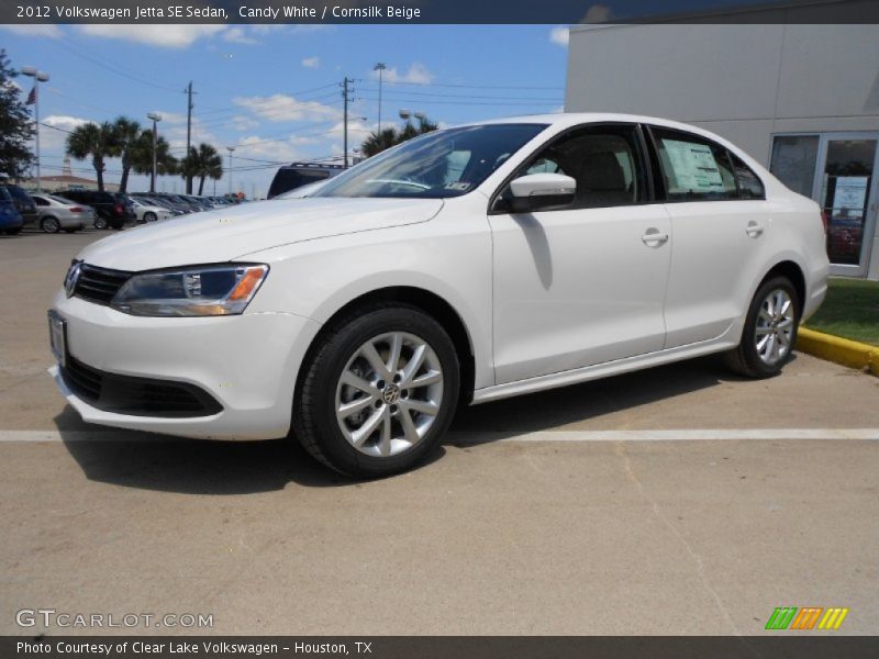 Candy White / Cornsilk Beige 2012 Volkswagen Jetta SE Sedan