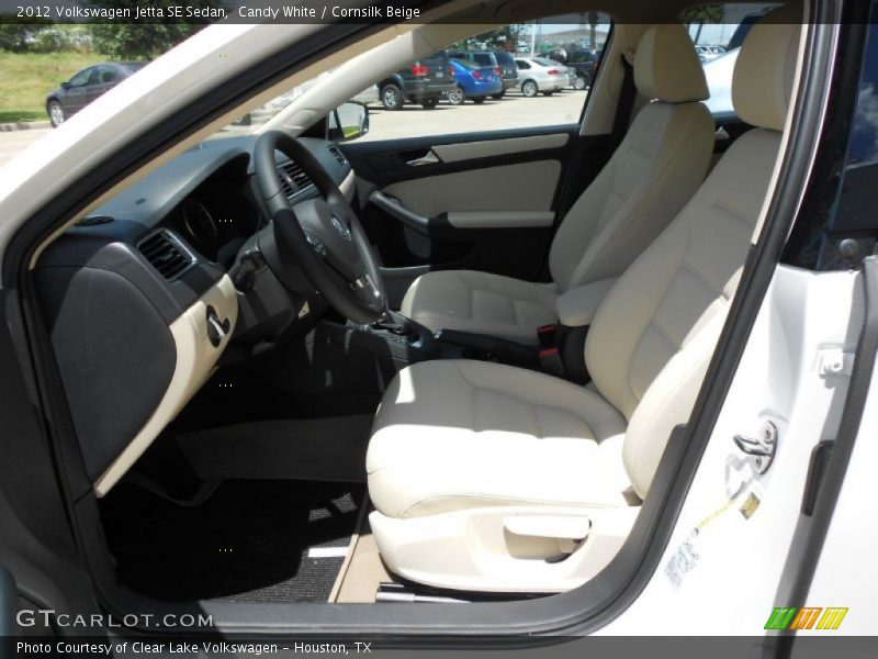 Candy White / Cornsilk Beige 2012 Volkswagen Jetta SE Sedan