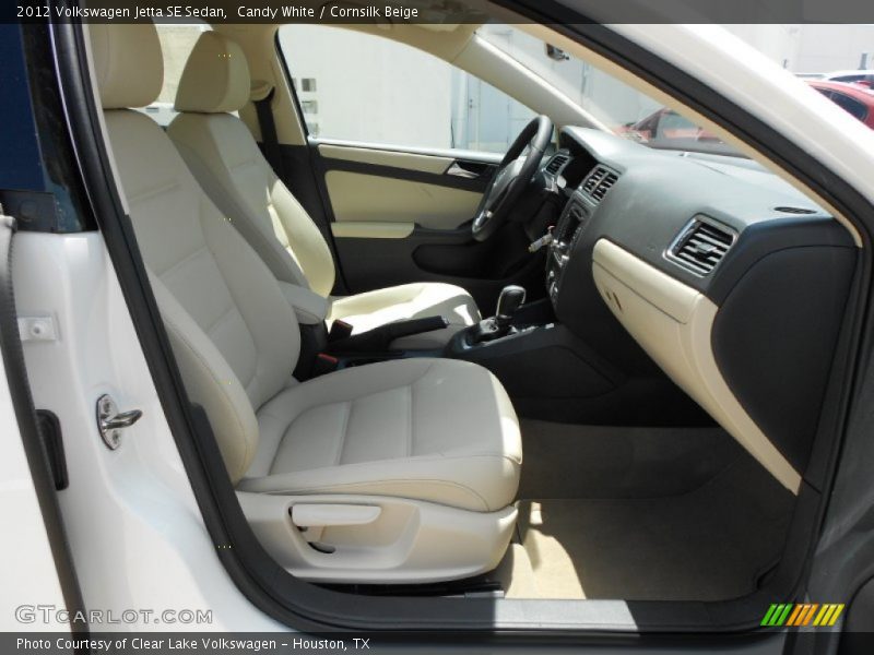 Candy White / Cornsilk Beige 2012 Volkswagen Jetta SE Sedan