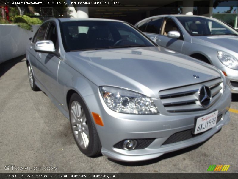 Iridium Silver Metallic / Black 2009 Mercedes-Benz C 300 Luxury