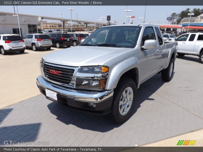 Pure Silver Metallic / Ebony 2012 GMC Canyon SLE Extended Cab