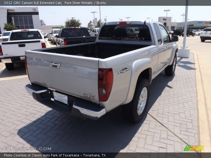 Pure Silver Metallic / Ebony 2012 GMC Canyon SLE Extended Cab
