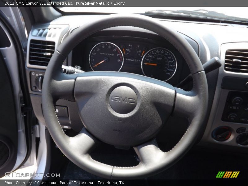 Pure Silver Metallic / Ebony 2012 GMC Canyon SLE Extended Cab