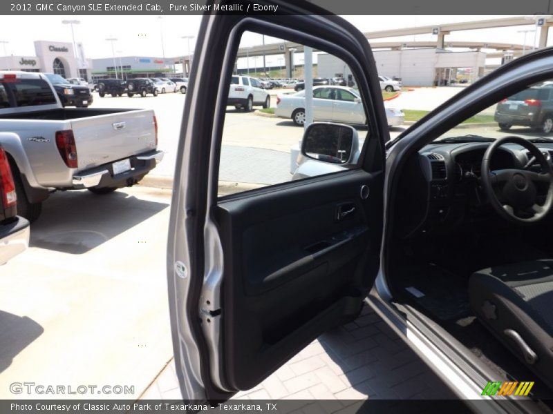 Pure Silver Metallic / Ebony 2012 GMC Canyon SLE Extended Cab