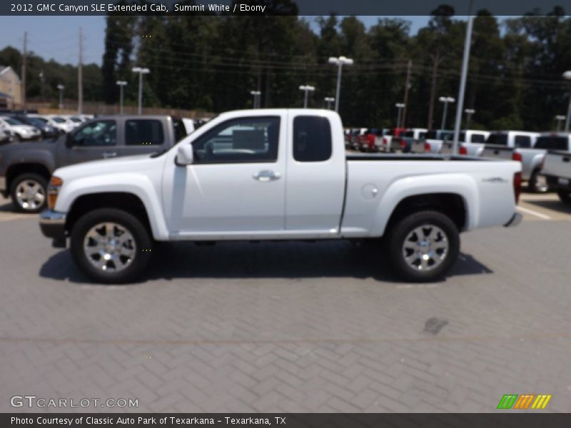 Summit White / Ebony 2012 GMC Canyon SLE Extended Cab