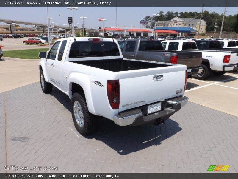 Summit White / Ebony 2012 GMC Canyon SLE Extended Cab
