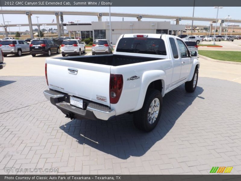Summit White / Ebony 2012 GMC Canyon SLE Extended Cab