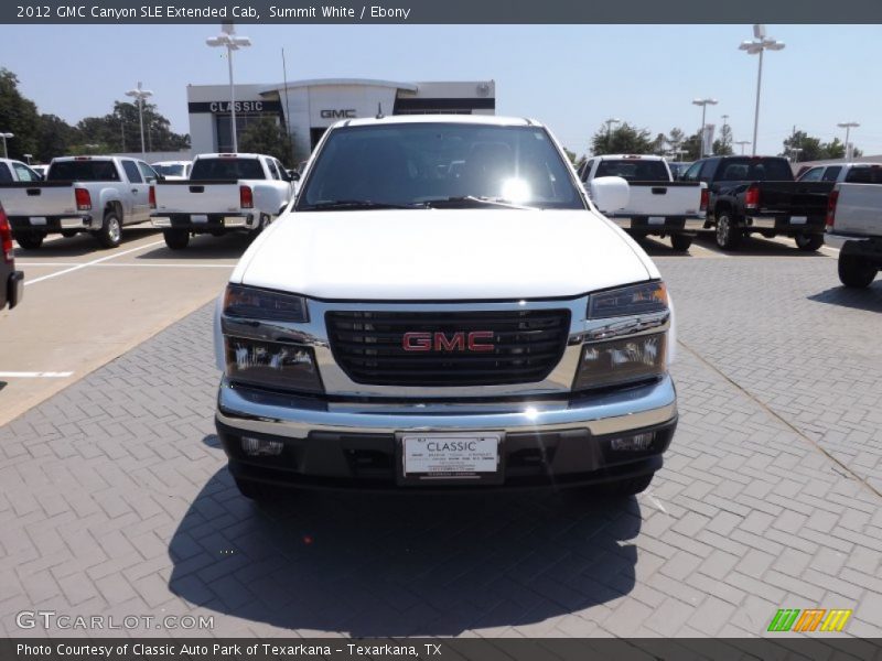 Summit White / Ebony 2012 GMC Canyon SLE Extended Cab