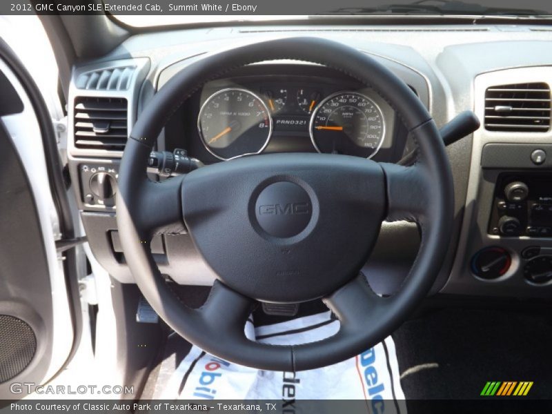 Summit White / Ebony 2012 GMC Canyon SLE Extended Cab