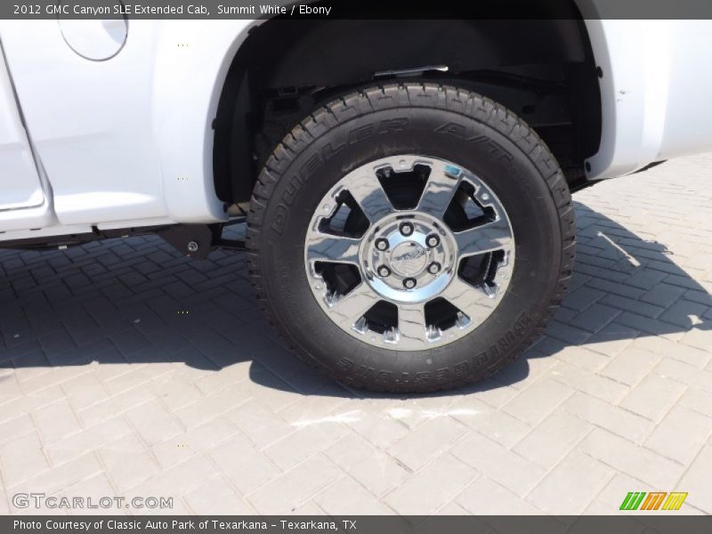 Summit White / Ebony 2012 GMC Canyon SLE Extended Cab