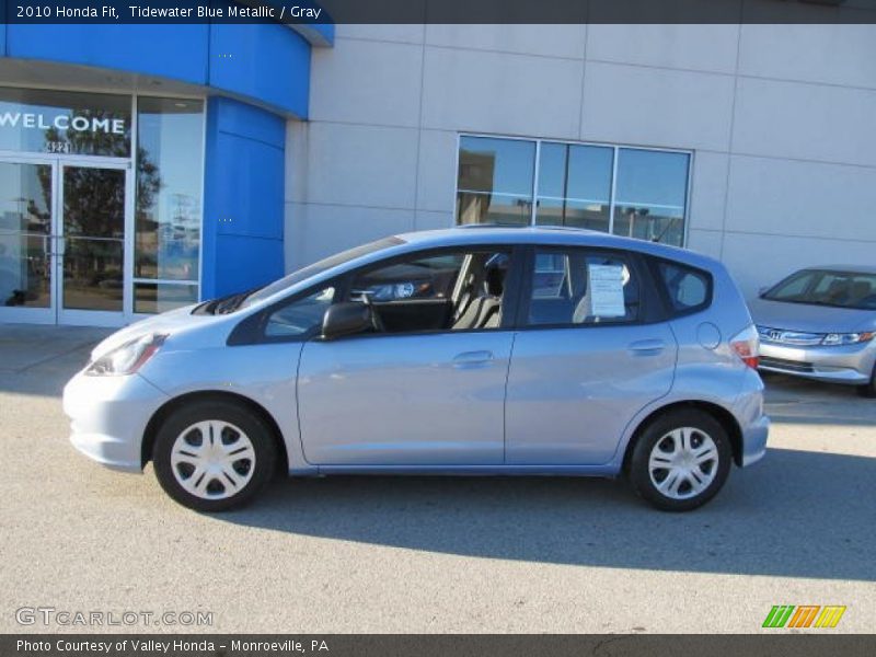 Tidewater Blue Metallic / Gray 2010 Honda Fit