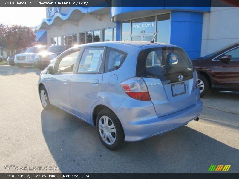 Tidewater Blue Metallic / Gray 2010 Honda Fit