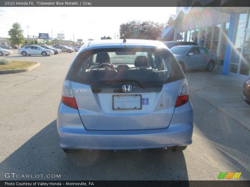 Tidewater Blue Metallic / Gray 2010 Honda Fit