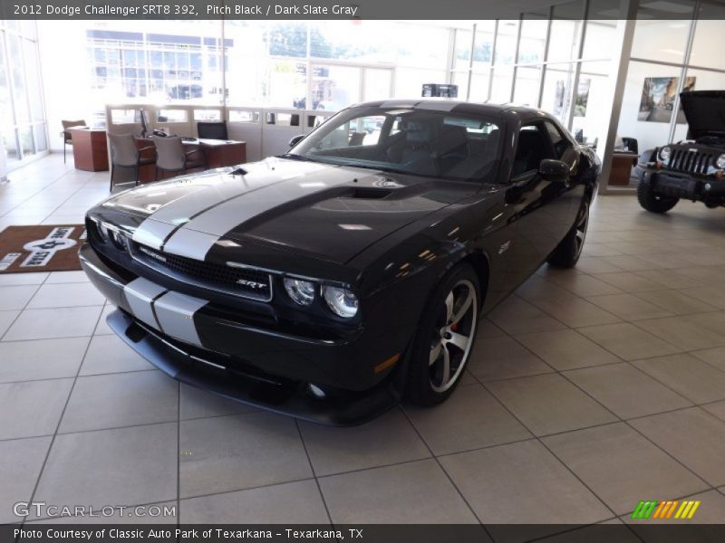 Pitch Black / Dark Slate Gray 2012 Dodge Challenger SRT8 392