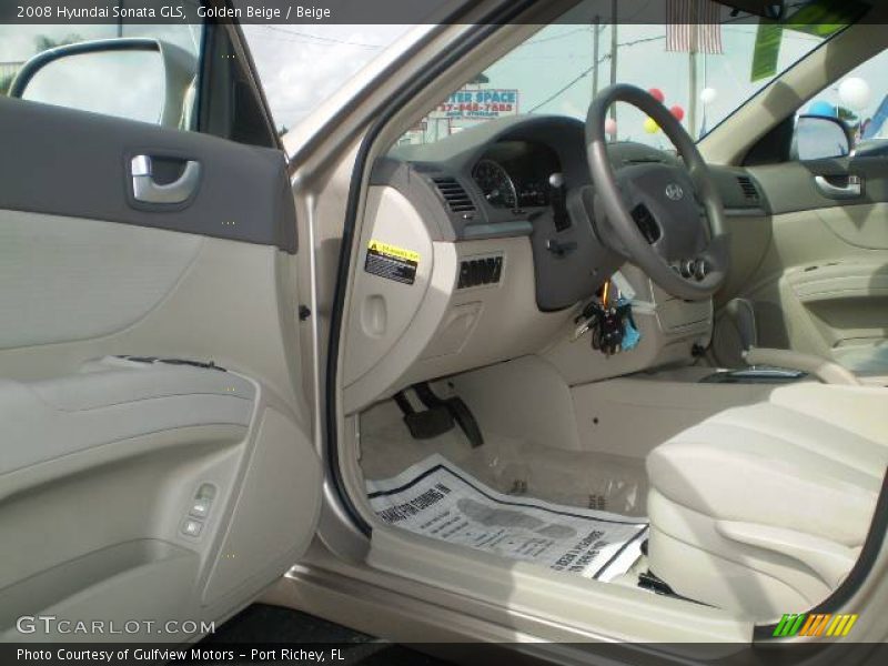Golden Beige / Beige 2008 Hyundai Sonata GLS