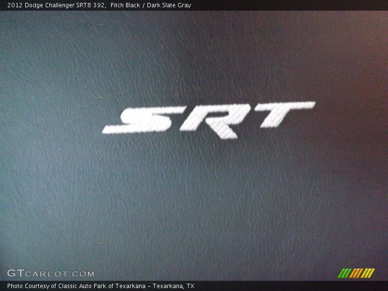Pitch Black / Dark Slate Gray 2012 Dodge Challenger SRT8 392