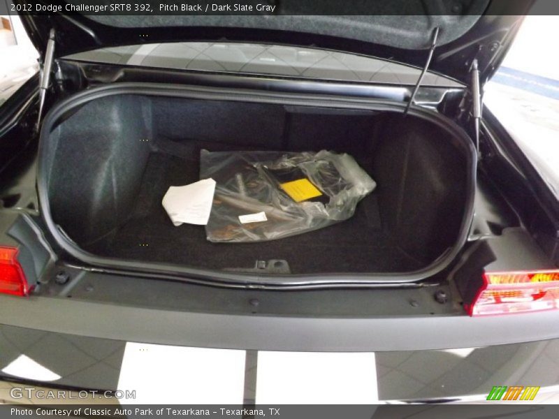 Pitch Black / Dark Slate Gray 2012 Dodge Challenger SRT8 392