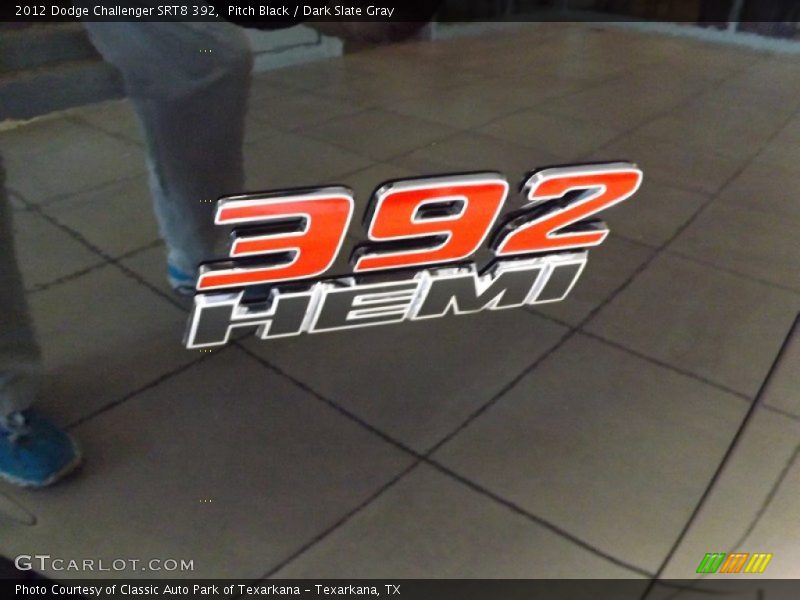 Pitch Black / Dark Slate Gray 2012 Dodge Challenger SRT8 392
