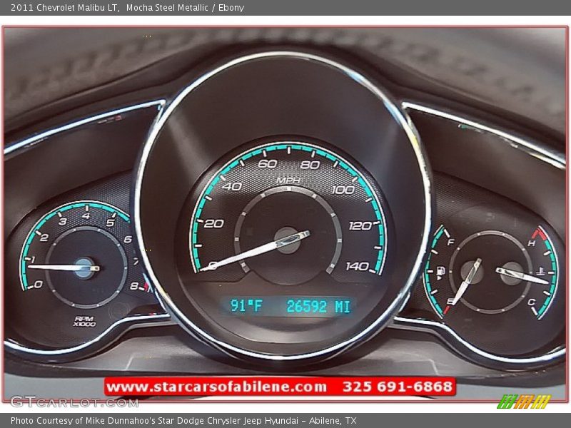Mocha Steel Metallic / Ebony 2011 Chevrolet Malibu LT