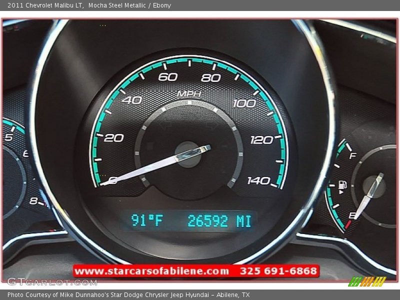 Mocha Steel Metallic / Ebony 2011 Chevrolet Malibu LT