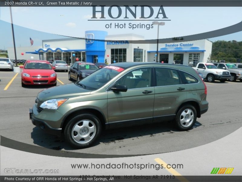 Green Tea Metallic / Ivory 2007 Honda CR-V LX