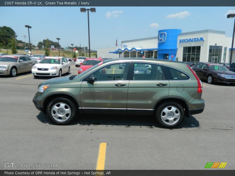 Green Tea Metallic / Ivory 2007 Honda CR-V LX
