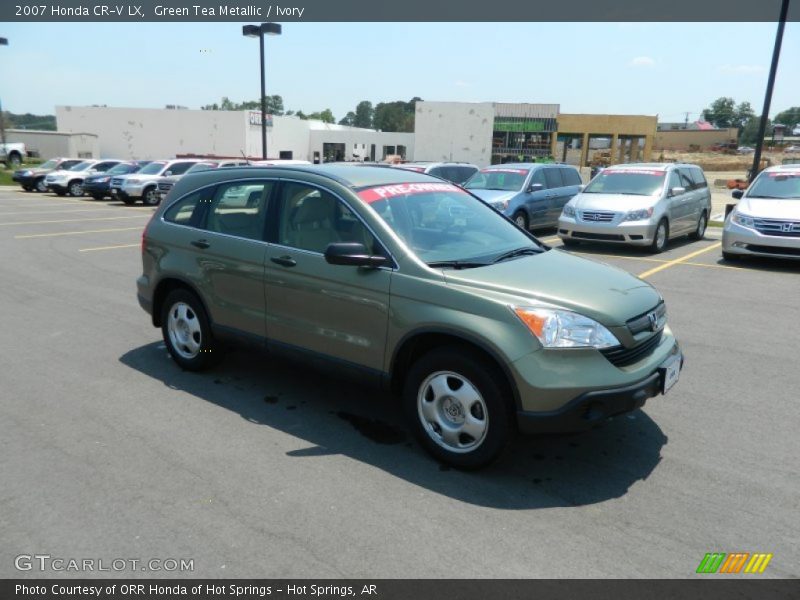 Green Tea Metallic / Ivory 2007 Honda CR-V LX