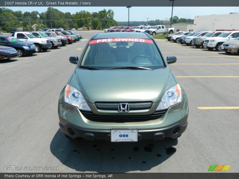 Green Tea Metallic / Ivory 2007 Honda CR-V LX