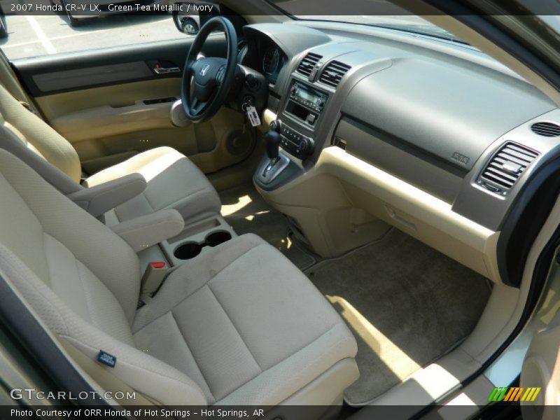 Green Tea Metallic / Ivory 2007 Honda CR-V LX