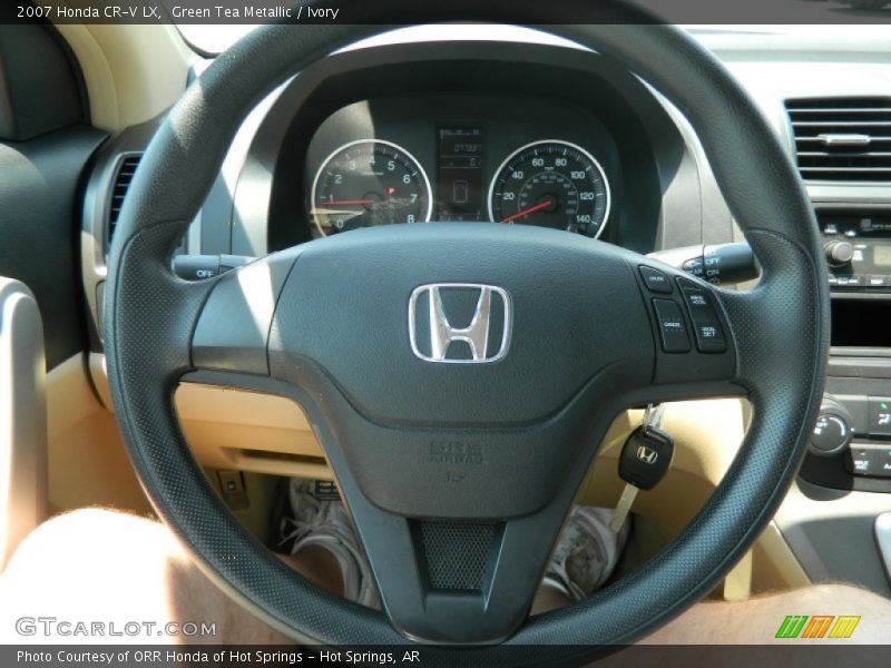 Green Tea Metallic / Ivory 2007 Honda CR-V LX