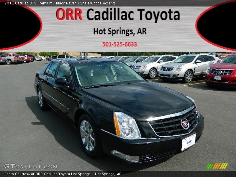 Black Raven / Shale/Cocoa Accents 2011 Cadillac DTS Premium