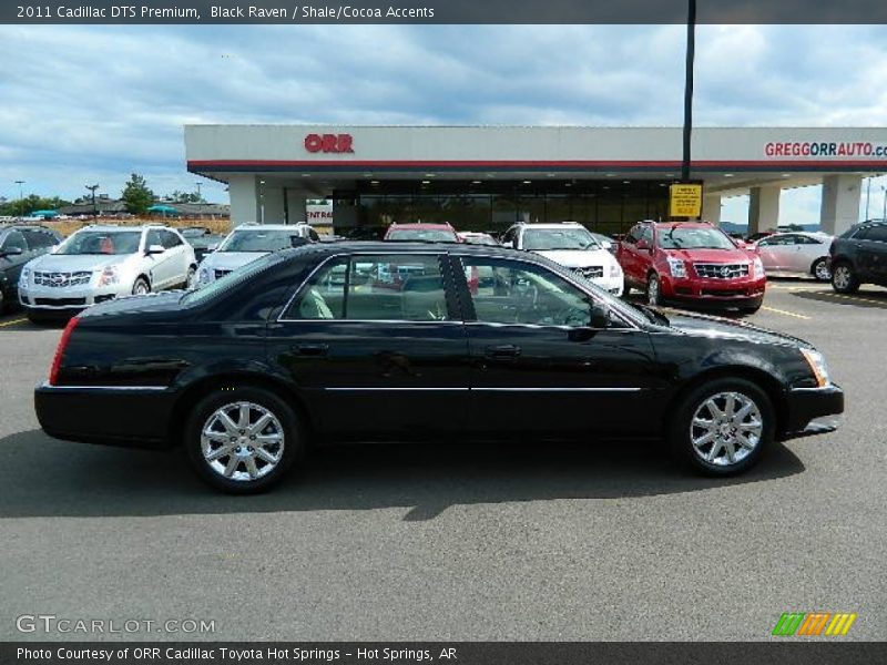 Black Raven / Shale/Cocoa Accents 2011 Cadillac DTS Premium