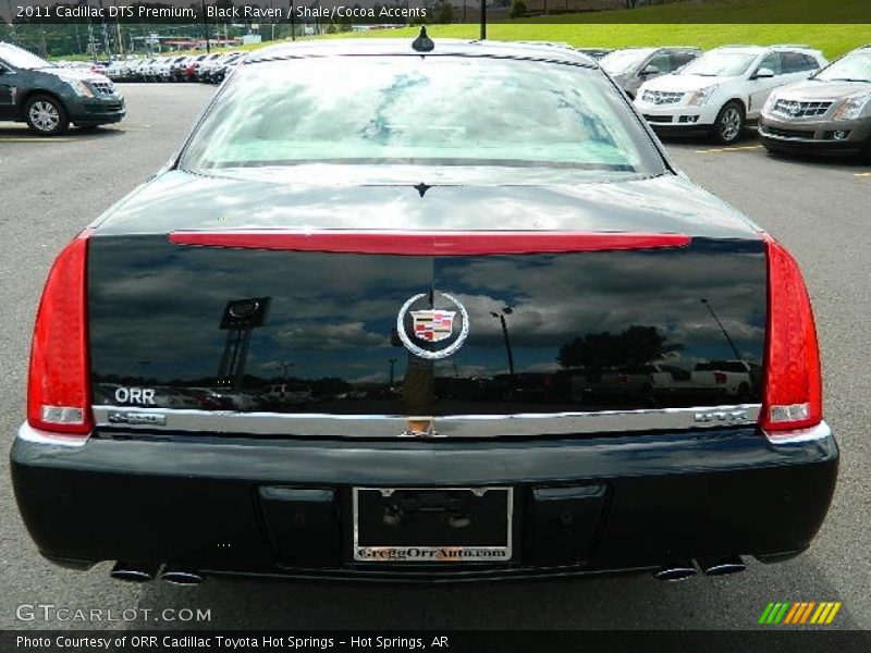 Black Raven / Shale/Cocoa Accents 2011 Cadillac DTS Premium