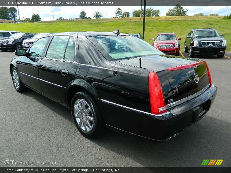 Black Raven / Shale/Cocoa Accents 2011 Cadillac DTS Premium