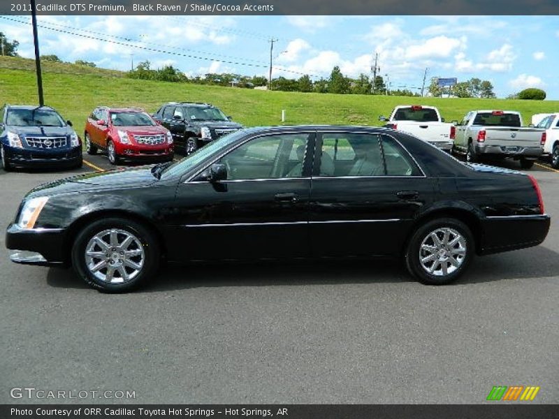 Black Raven / Shale/Cocoa Accents 2011 Cadillac DTS Premium