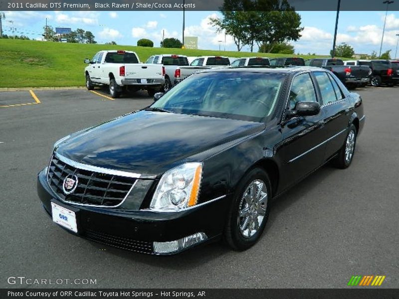 Black Raven / Shale/Cocoa Accents 2011 Cadillac DTS Premium