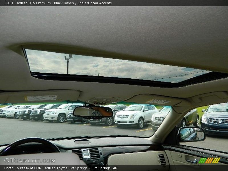 Black Raven / Shale/Cocoa Accents 2011 Cadillac DTS Premium