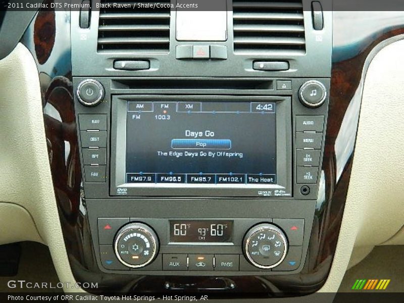 Black Raven / Shale/Cocoa Accents 2011 Cadillac DTS Premium