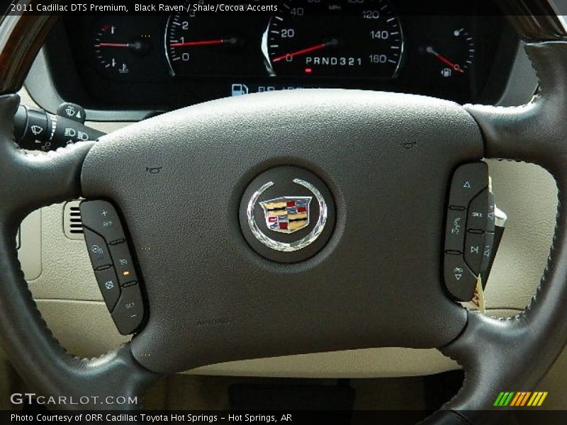 Black Raven / Shale/Cocoa Accents 2011 Cadillac DTS Premium